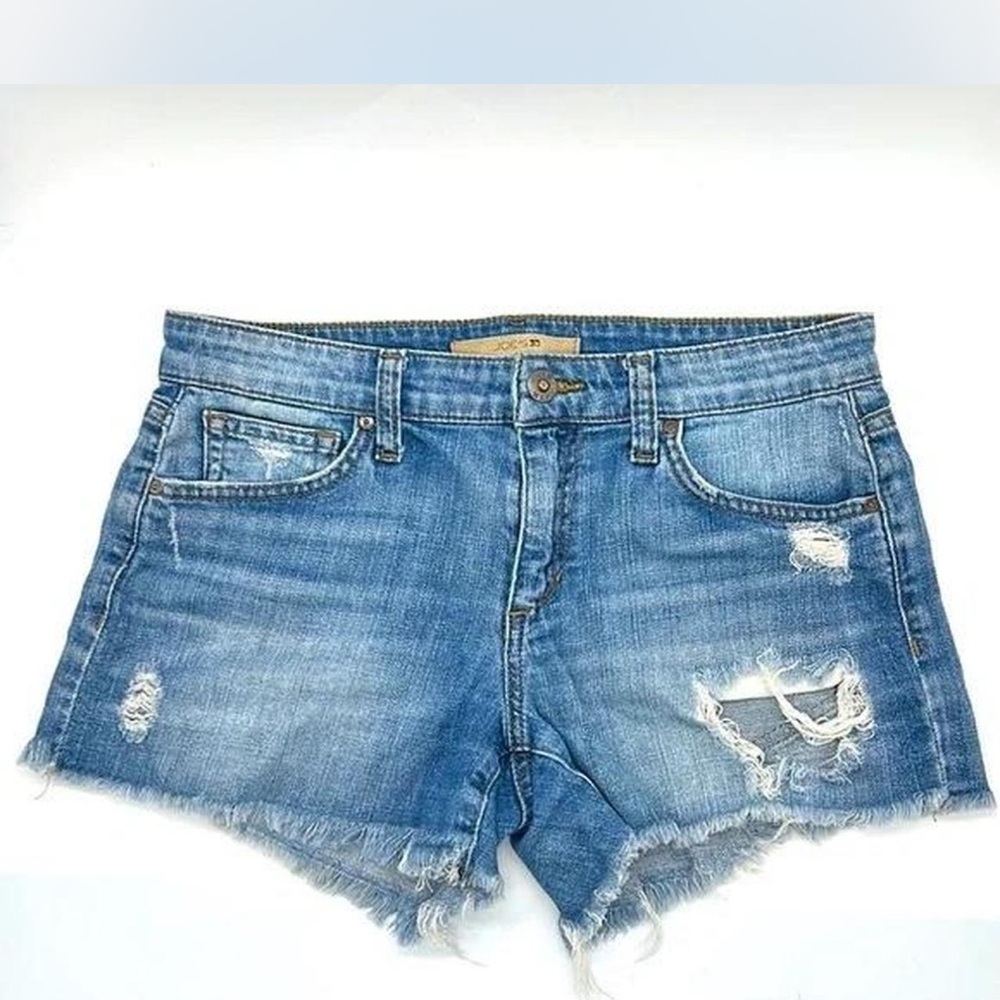 Joe's Jeans Blue Distressed Jean Shorts